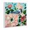 Stupell Industries Blue Bird & Bold Flowers Wall Plaque Art Design by Raquel Roth